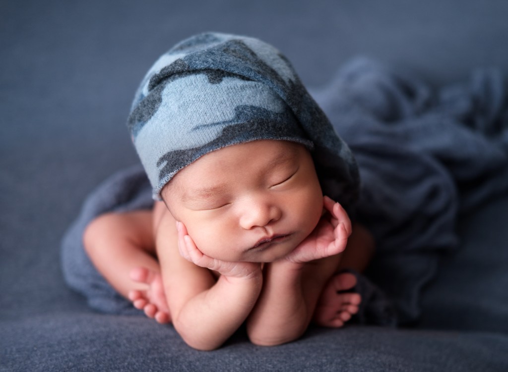 cute sleeping baby newborn photography Katie Anton