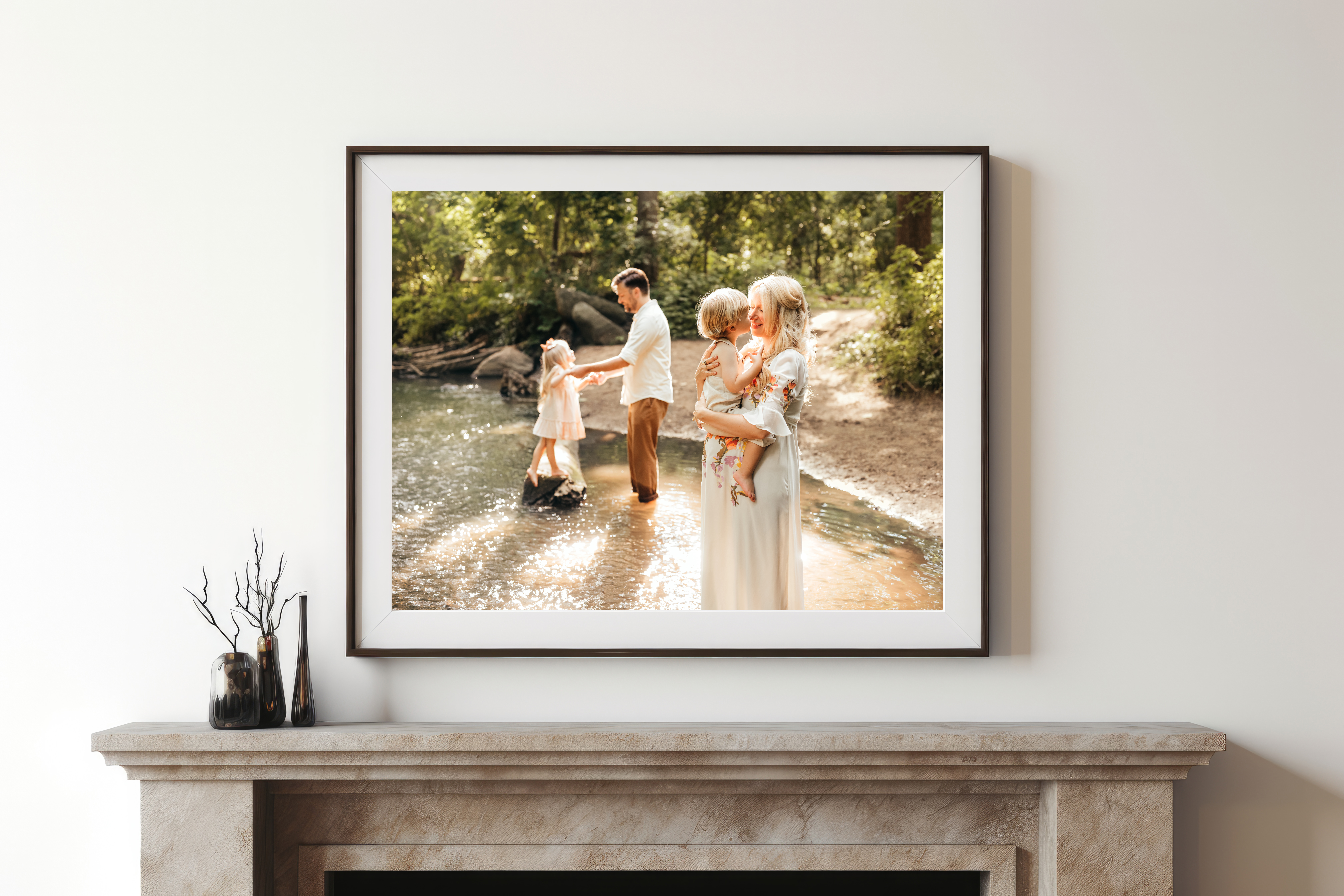 Metro Detroit Maternity Photographer wall art mock up